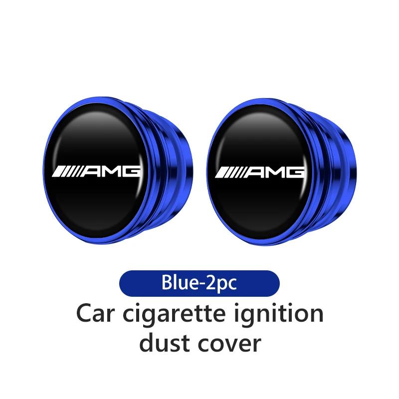 Alloy Car Cigarette Lighter Plug Cover Dustproof Button Cover For Mercedes Benz AMG C180 C300 W124 W176 W177 C200 C260 GLC CLE EE10