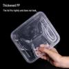 Saikeyou Disposable PP Plastic Takeout Meal Boxes