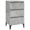 Nightstand Concrete Grey 40 x 35 x 70 cm Engineered Wood