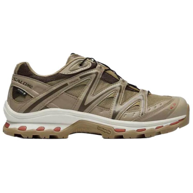 SALOMON XT-Quest Wear-Resistant Water-Resistant Slip-Resistant Low-Top Outdoor Shoes Unisex Brown Gray Sneakers 477811