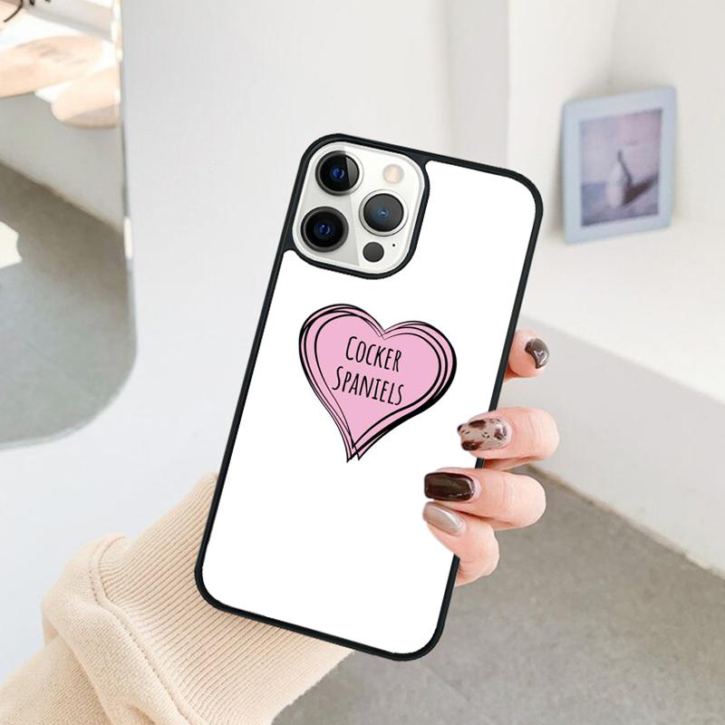 Funny Cocker Spaniel Dog Phone Case For iPhone 17 Air 16 15 14 11 12 13 Pro MAX Plus Coque Cover Shell