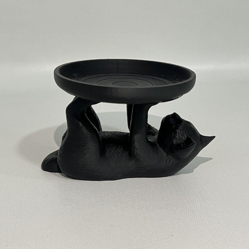 Cat Shape Jewelry Storage Tray Large Capacity Ring Holder Creative Mini Key Tray  Home Ornaments