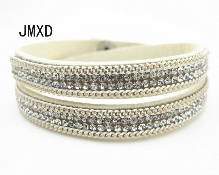 

Плюшевый браслет с горячими бриллиантами в европейском и американском стиле, креативный многорядный браслет с бриллиантами, ремешок на запястье