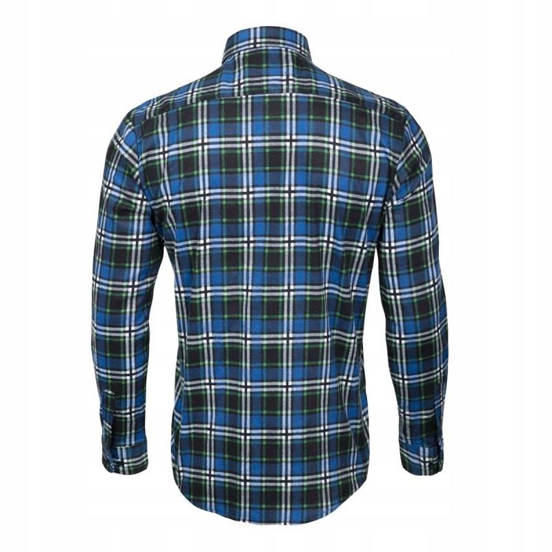 Blue Checked Flannel Shirt Lahti Pro Lpkf3 1 Pc