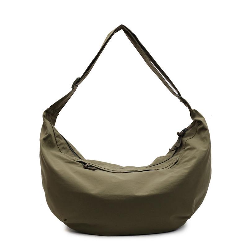 Borsa Duffel in Nylon con Tasca con Cerniera per Viaggi Casual e Tempo Libero