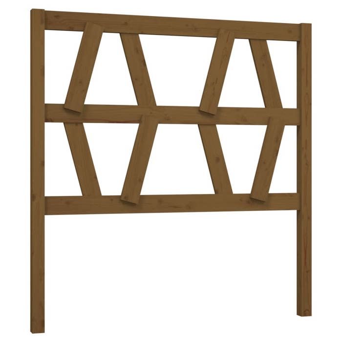 VidaXL Headboard Honey Brown 96x4x100 Cm Solid Pine Wood 818603