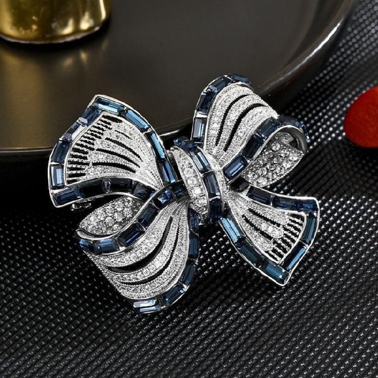 Bowknot Brooches Fashion Statement Brooch Evening Party Brooch Unique Bowknot Clothing Jewelry Present for Women Girl