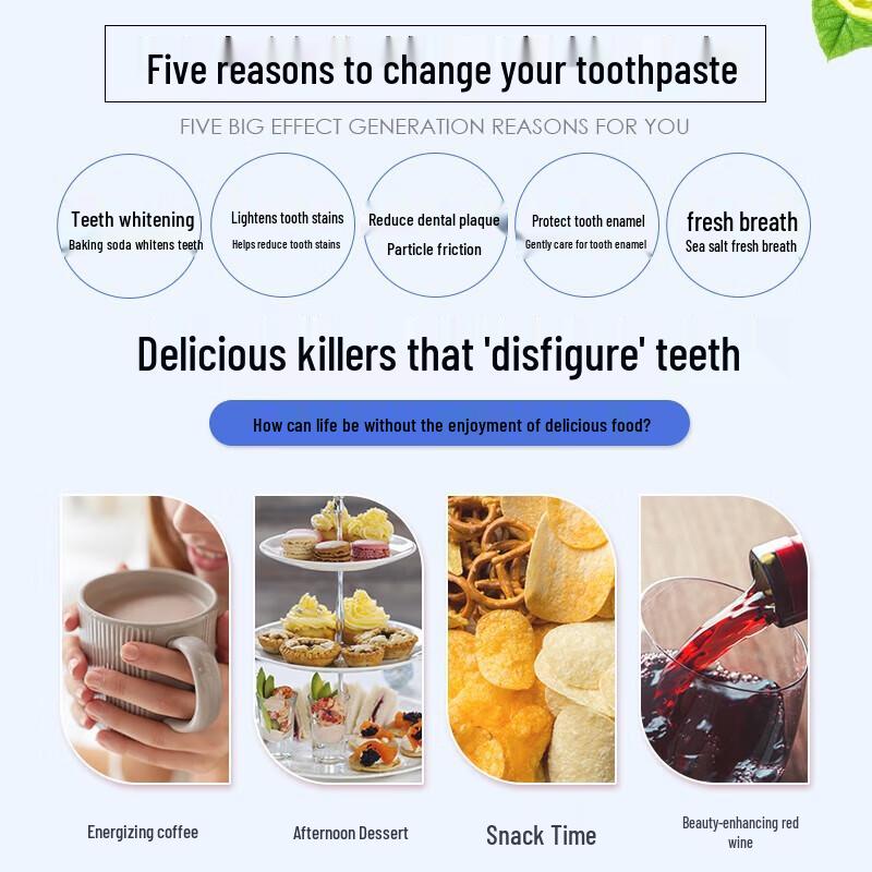 Namei Baking Soda & Sea Salt Toothpaste Set