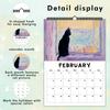 1pc 2026 Wall Calendar,Hand-Drawn Cute Cat Series,12 Beautiful Designs,Perfect Gift for Cat Lovers,Birthday,Christmas & New Year