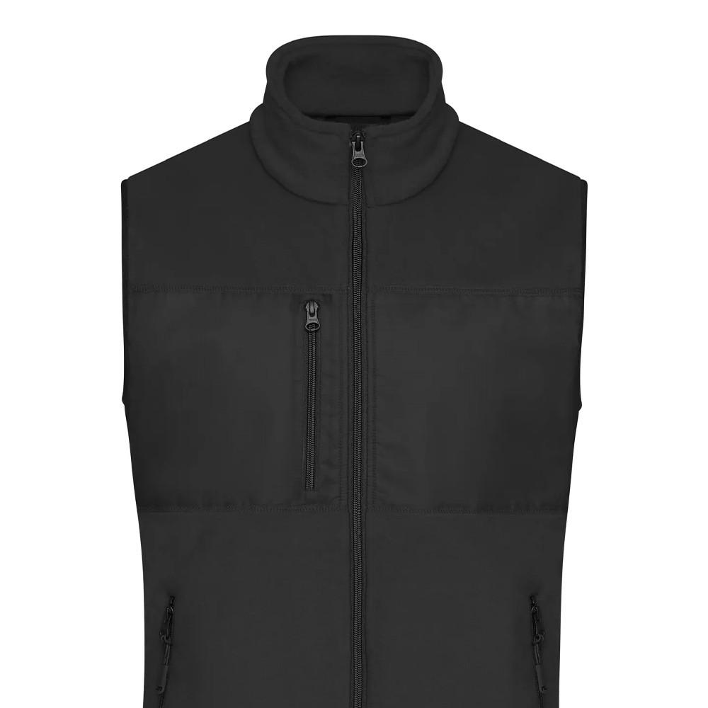 James and Nicholson Mens Contrast Fleece Gilet
