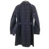 MACKINTOSH PHILOSOPHY Made In Japan Check Pattern Stainless Collar Coat Women Used