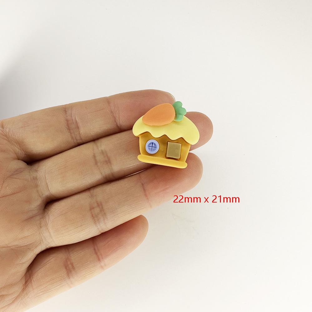 Lovey Cartoon Forest Farm Rural Animal Life Flatback Resin Cabochons Kids Doll House Elf Props
