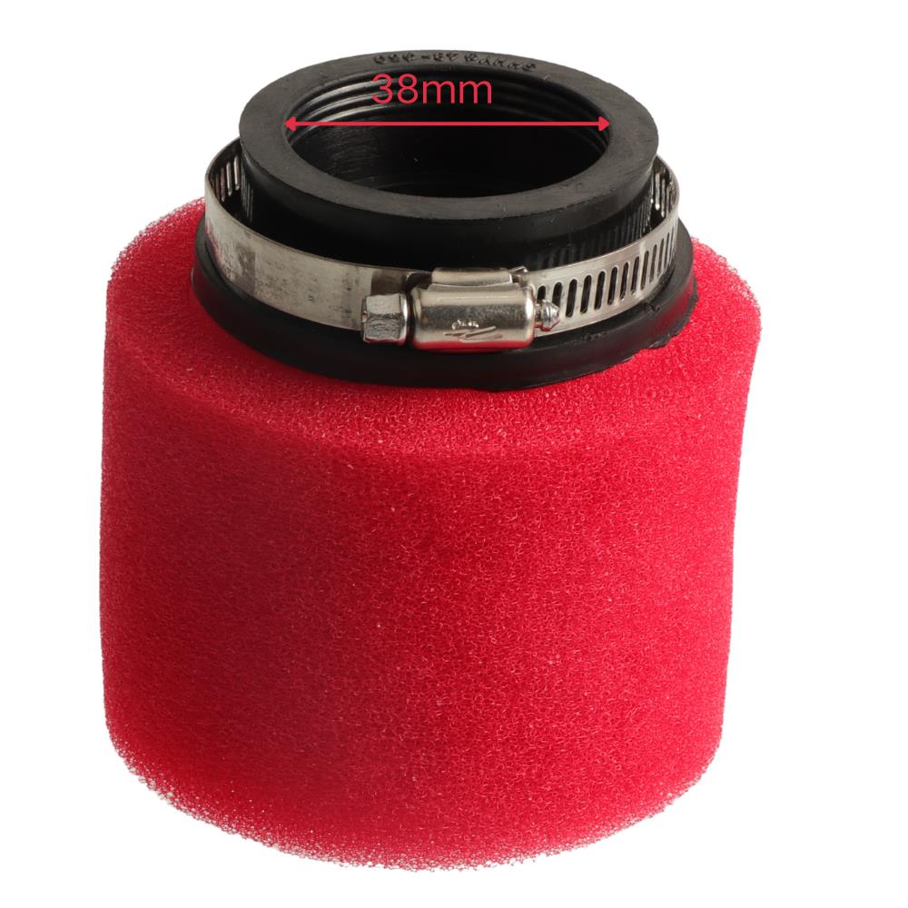 1Pc Black/Red Dual Foam Air Filter 35mm 38mm 42mm 45mm 48mm 50mm Universal Cleaner for Moped Scooter Off-road Bike Parts Air Filters 7
