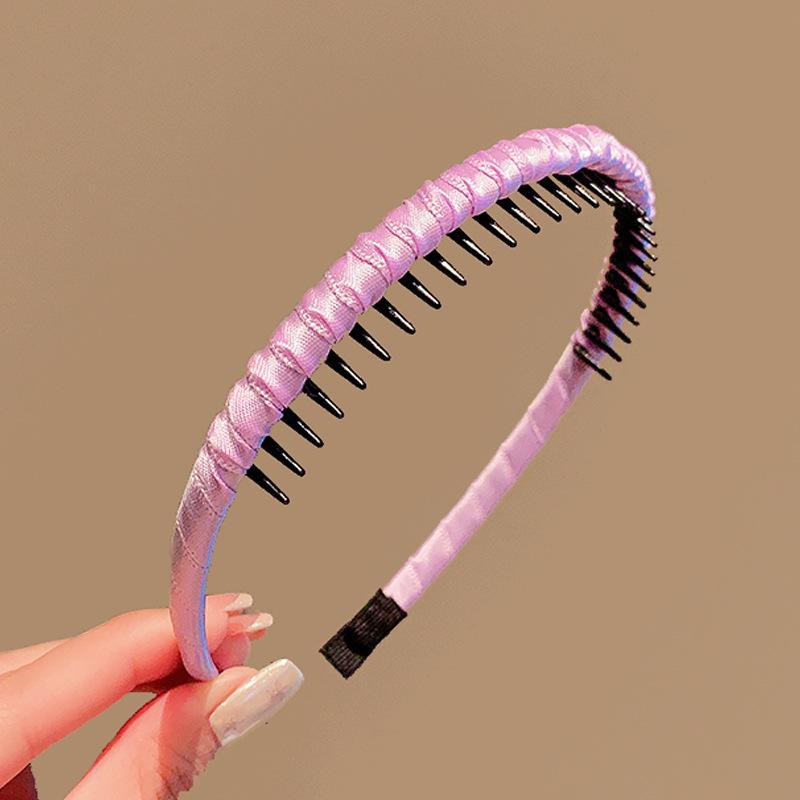 Korean Kids' Anti-slip Hair Tamer Headband with Teeth - Cute Flyaway Hair Accessory