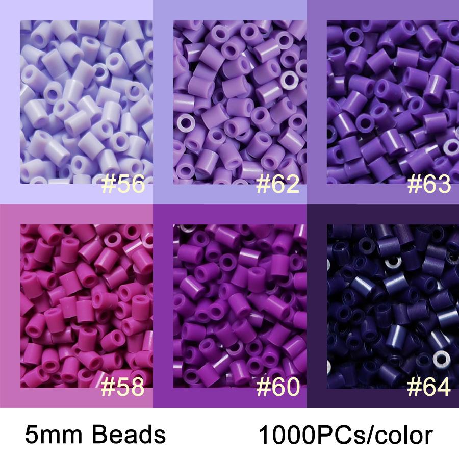 Non-Toxic 6000Pcs 5Mm Iron Beads Pixel Art Kit 6Color Black White For Kid Hama Perler Bead Diy Puzzles High Quality Gift Children Toys