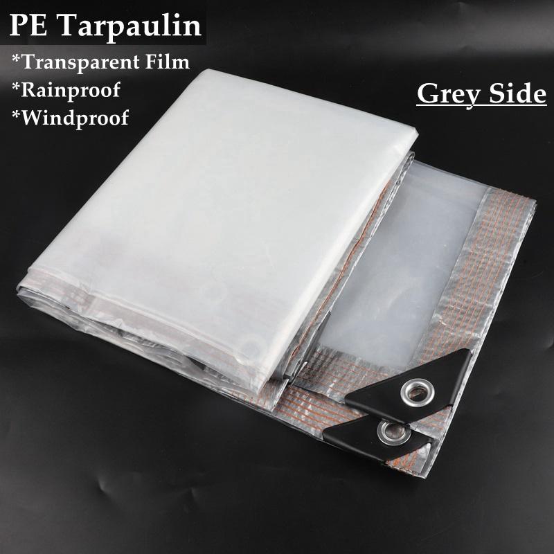 Upgraded Transparent PE Film Home Furniture Dustproof Shelter Balcony Succulent Plants Rainproof Cloth Keep Warm Light Tarpaulin