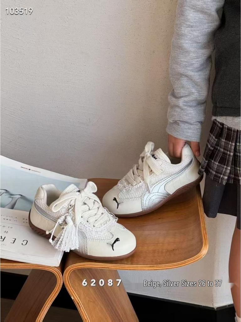 2026 Spring Girls' Fashion Racing and Casual Retro Sports Shoes