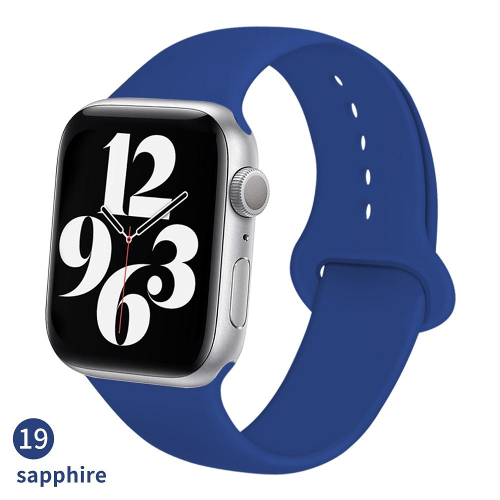 Silicone Strap For Apple Watch Band 44mm 40mm 42mm 38mm 40 44 Mm Breathable Bracelet Correa iWatch Serie 3 6 5 4 SE 7 45mm 41mm
