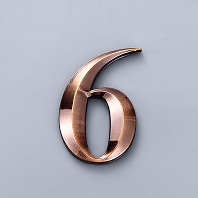 2.7-Inch Abs Metal Sensing Number Plate 7Cm Stereoscopic House Number Digital Door Head Stereoscopic Characters