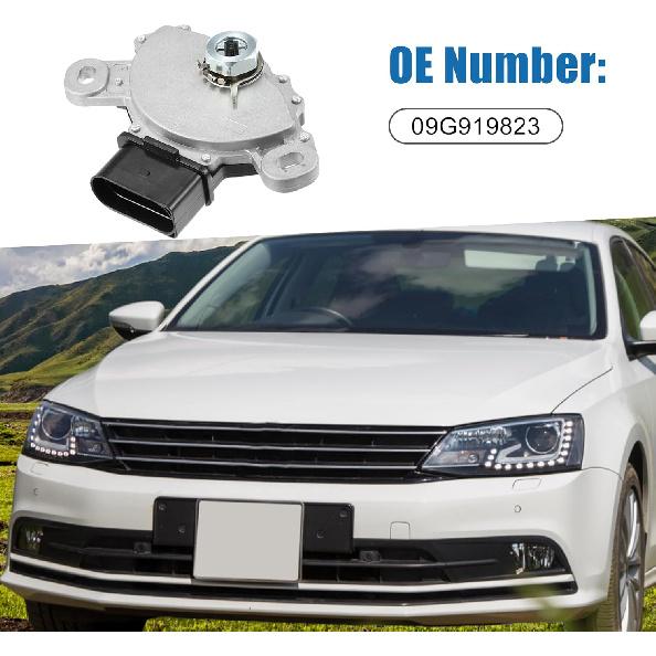 Car Transmission Range Sensor 09G919823 Neutral Safety Multifunction Switch Transmission Trans Range Sensor for Volkswagen Jetta 2005-2012 Plastic