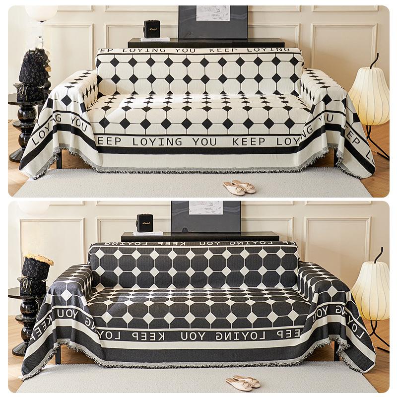 Chenille Four Seasons Universal Non-Slip Sofa Cover Cover Cloth Nordic High-Grade Sofa Cover Universal Cover Dustproof Sofa Slipcover