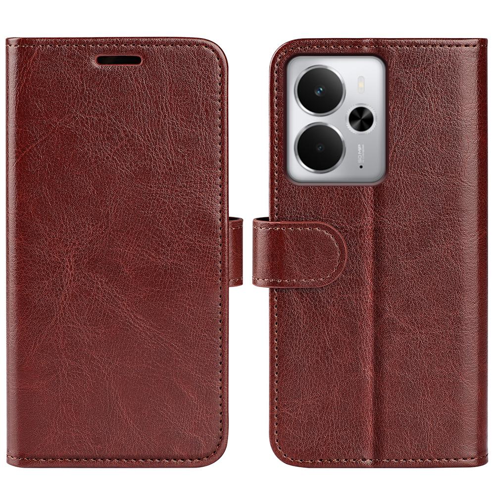 Für Realme 14 5G Hülle Crazy Horse Textur Ständer Leder Handyhülle