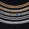 10Yards 3 Rows Rhinestone Chain Trim Sparkly Crystal Diamond Applique  Sewing DIY Craft Decoration Clothing Gift Accessories