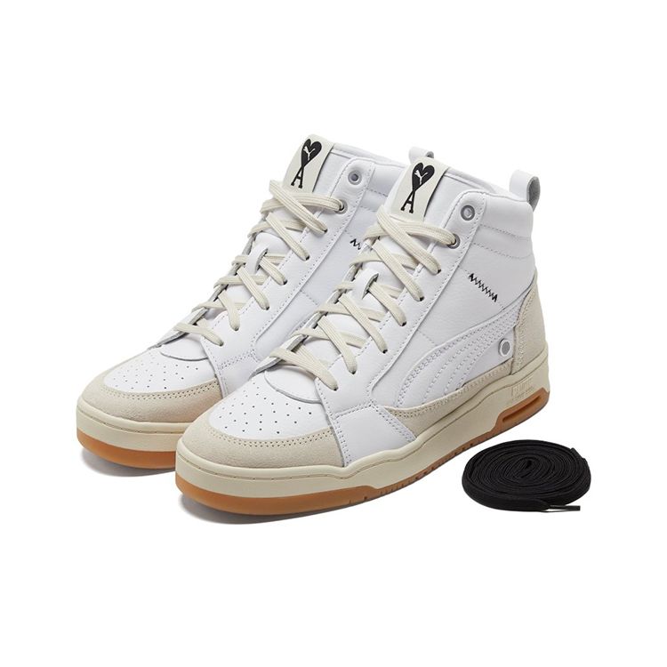 Puma AMI x Slipstream Mid White Pristine Unisex Sneakers 384342-01