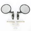 Zrcátka do konců řídítek s bezpečným výhledem konvexní sada levé a pravé pro motocykly Kulatá, kulový kloubový úhel, zrcátka,
