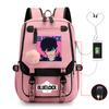 Anime Peripheral Teen Trend Backpack Multifunctional Usb Casual Student School Bag