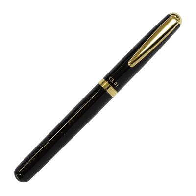 Auto Ballpoint Pen Gold Parts Model CR01G Thick Barrel Black Water-based CR01-05-GBK