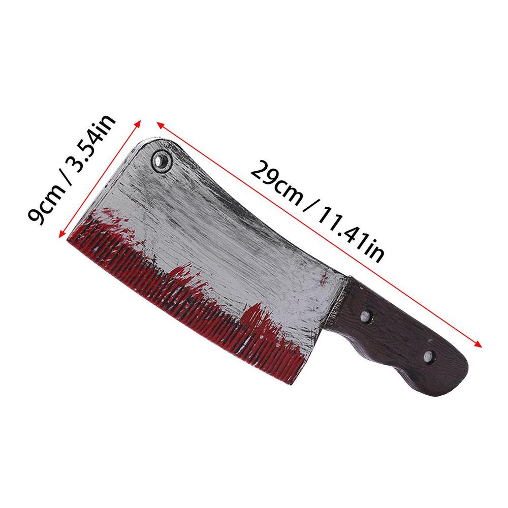 Halloween Horror Props Blood Fake Ax Saws Knife Halloween Party Masquerade Mischief Props Decor(Blood stains in random shapes)
