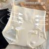 Individually Wrapped High-Waist Tummy Control Ice Silk Underwear with 10A Antibacterial Seamless Peach Butt Design for Women