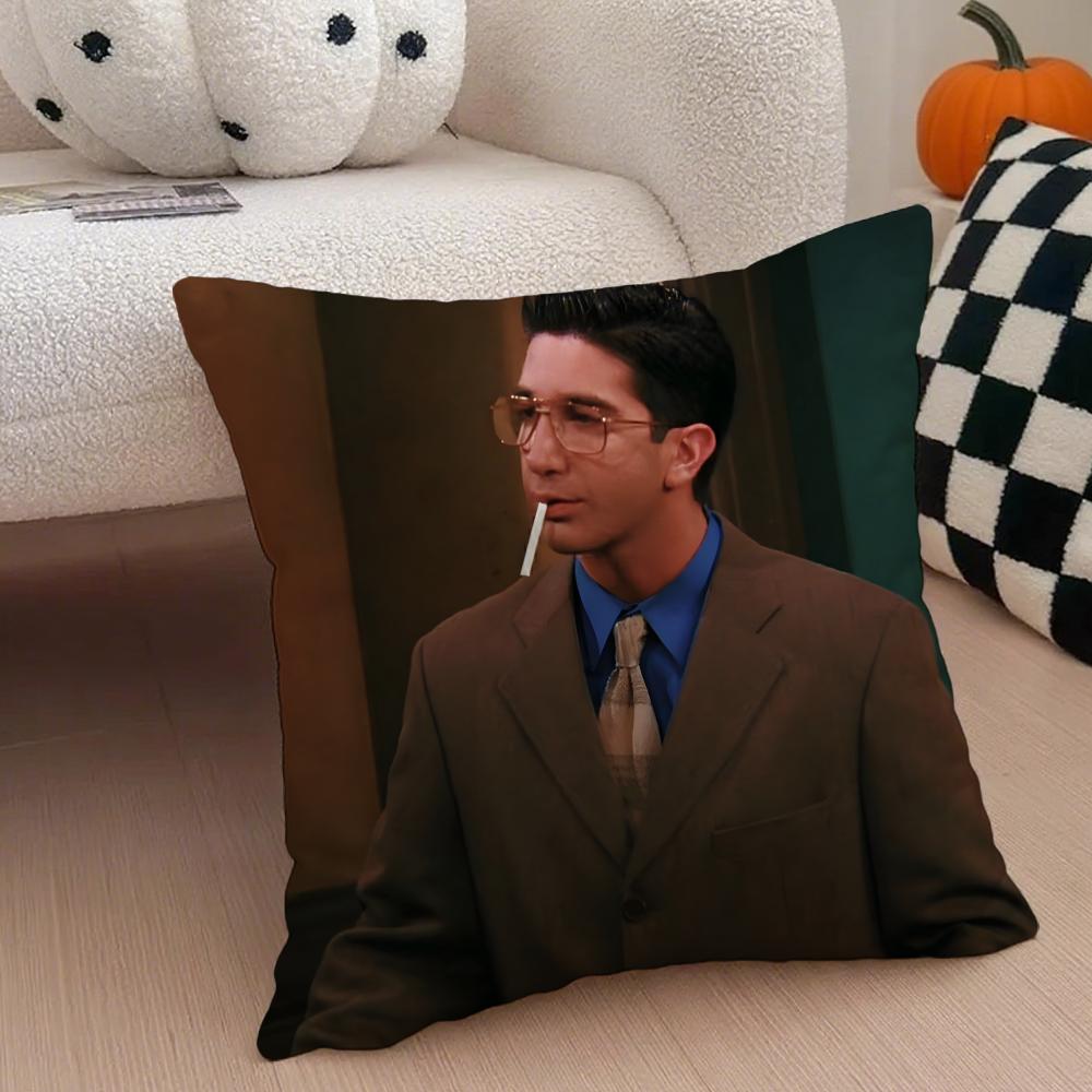 RRoss Geller Cushion Cover Linen Pillow Case Soft Breathable Protective Couch Room Decoration