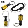6pcs Color Key Chain Quick-change Extension Rod 1/4 Inch Hexagon Handle Changeover Rod Screwdriver Quick-release Sleeve Tool Set