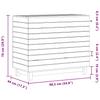 Laundry Hamper White 88.5 x 44 x 76 cm Solid Pine Wood