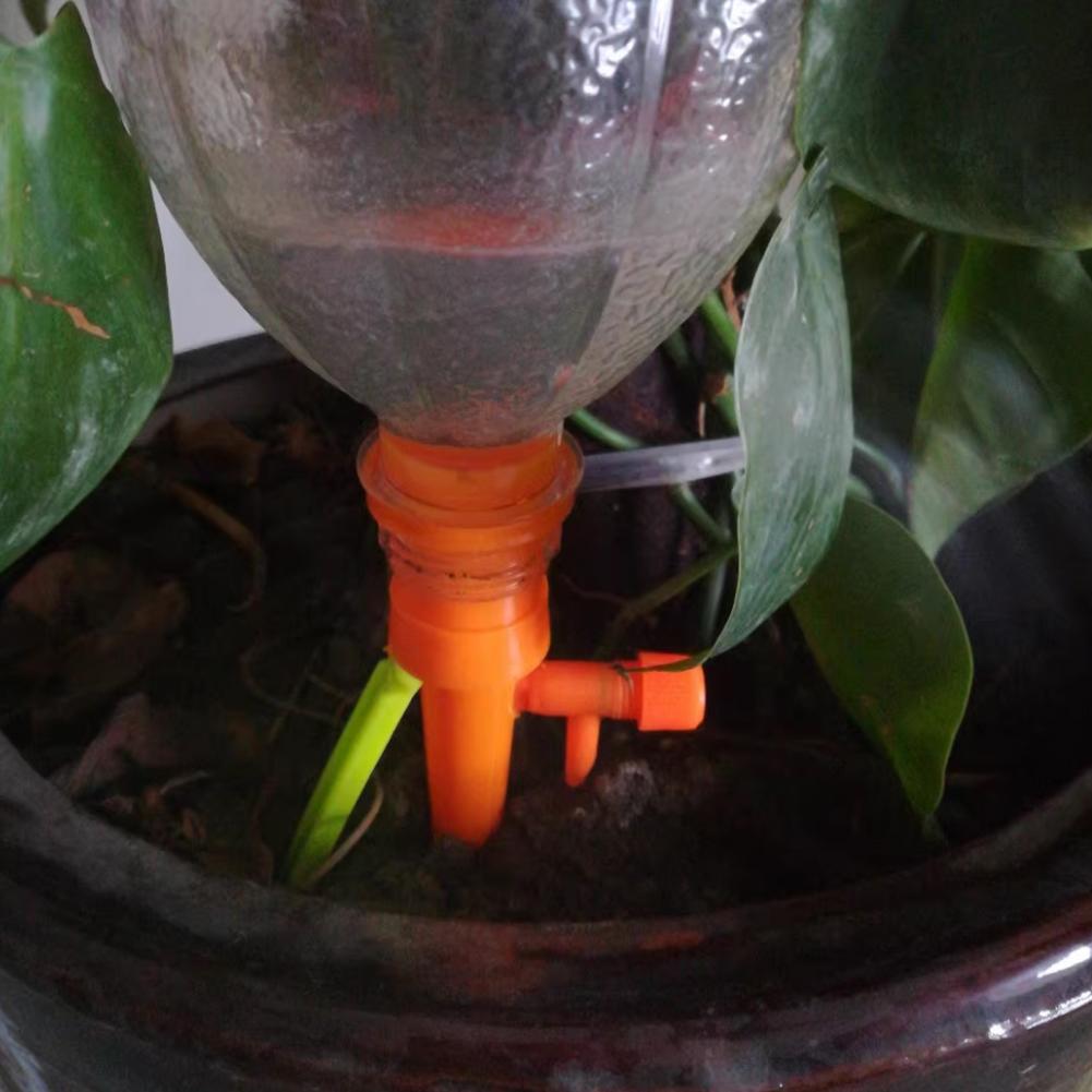 12 Pcs Plant Self Watering Spikes Adjustable Slow Release Watering Spikes Plant Drip Irrigation System with Drip Control Valve