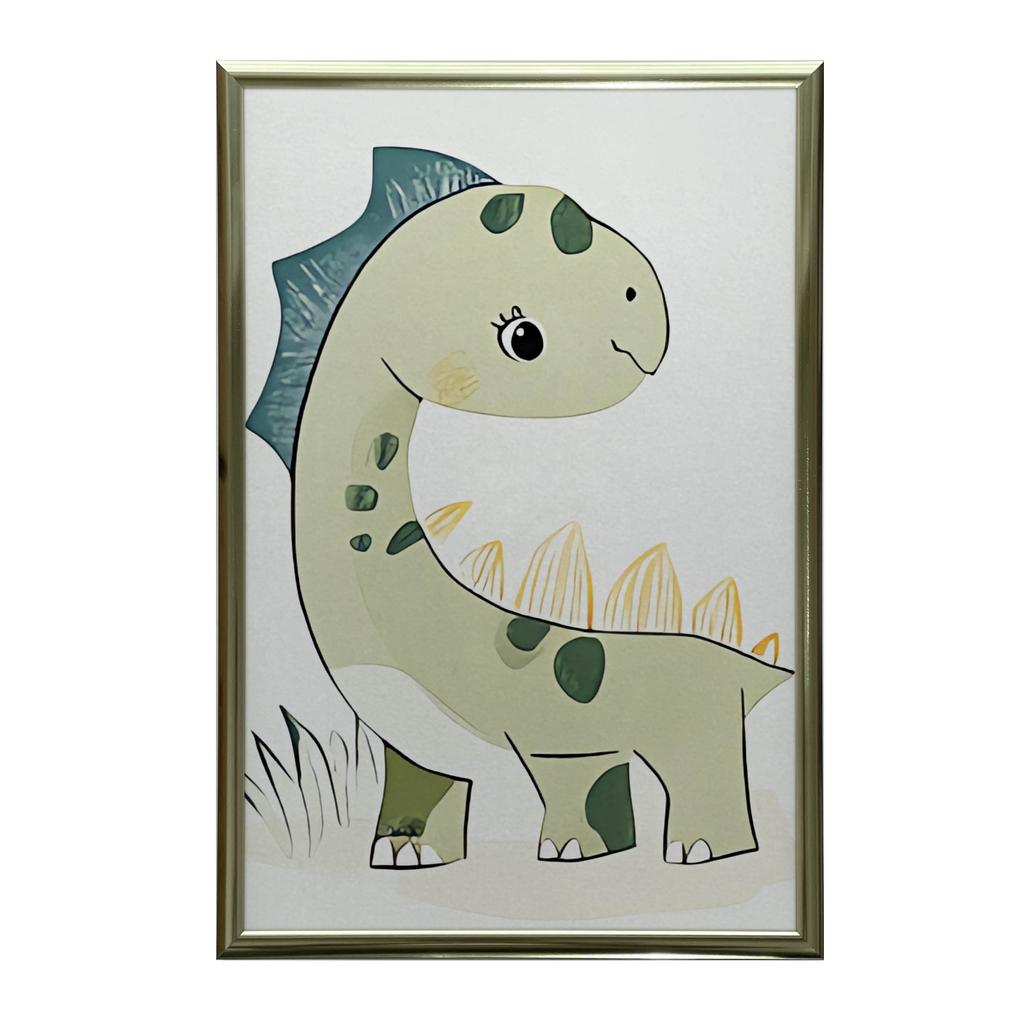 Plakat Uśmiechnięty Dinozaur Plakat Uśmiechnięty Dinozaur, 70X100 Cm, Bez Ramy, Papier Matowy 230 Gsm