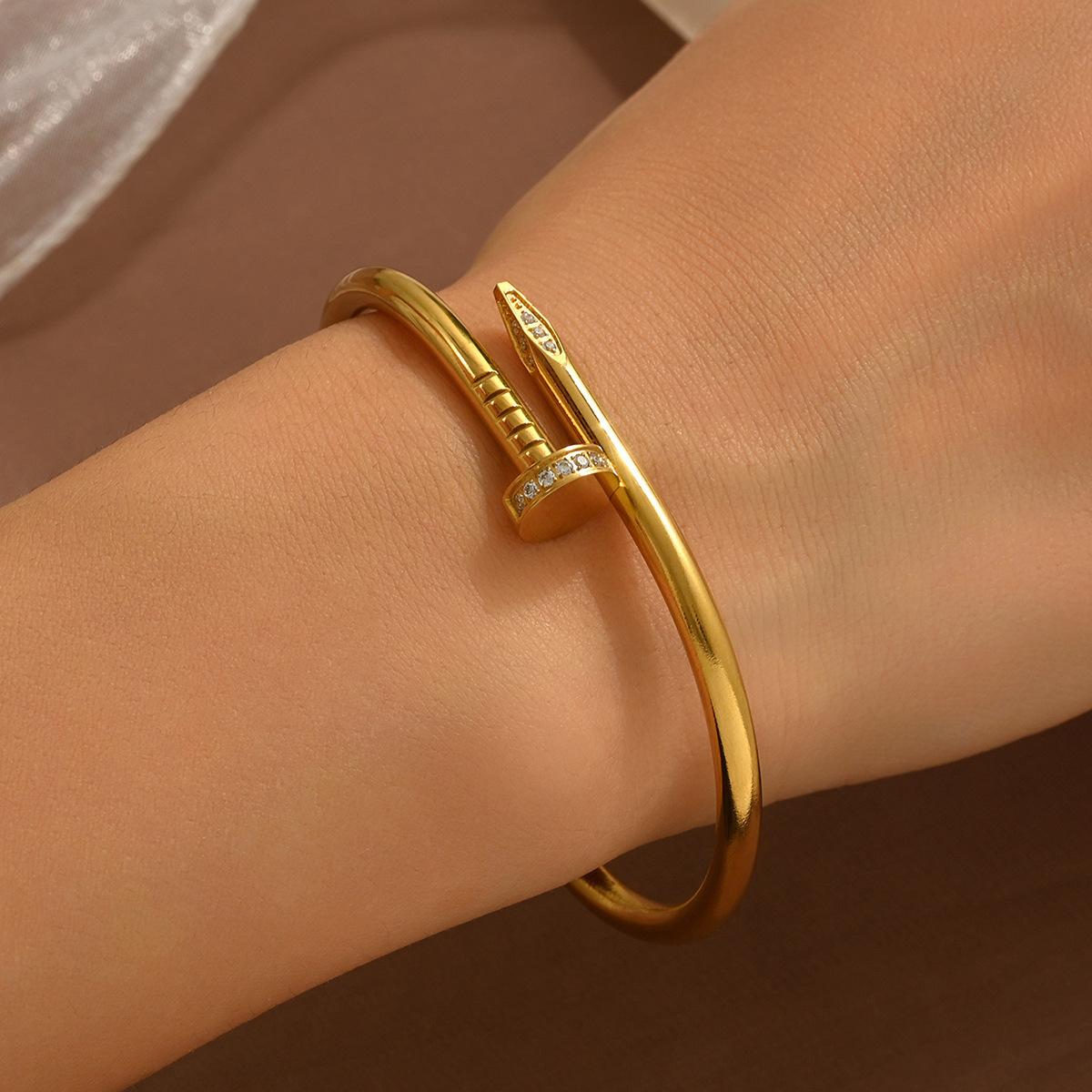 

Модный женский браслет, модный, высококачественный, элегантный, многофункциональный браслет One Size золотой