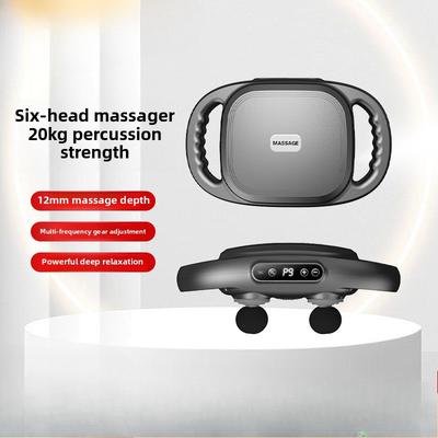 Pistola Massaggiante Fasciale a Sei Teste Transfrontaliera Wireless Vita Schiena Profondo Massaggio Rilassante Vibrazione ad Alta Frequenza Pistola