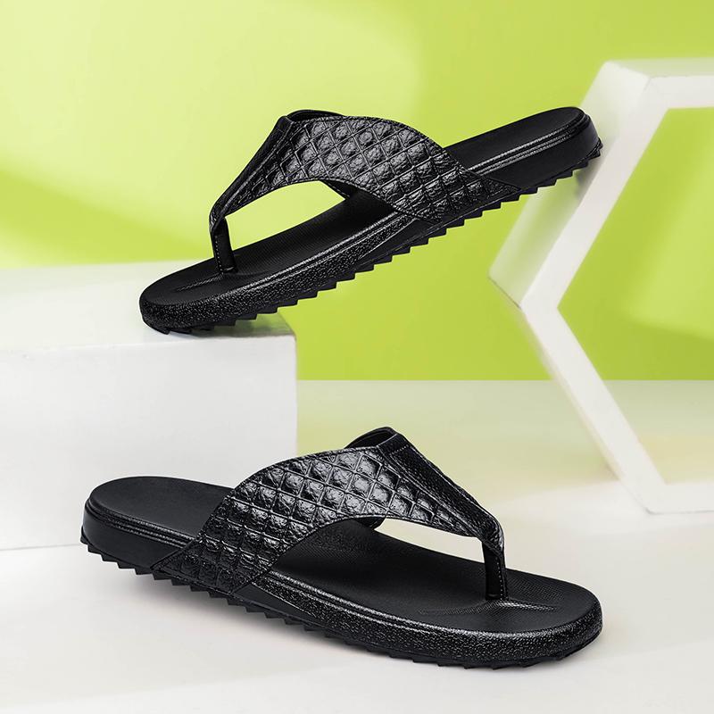 Fashion Hot Sale Stylish Men Flip-flopssummer Casual Shoes Half Drag Outdoor Walking Slippers Men Open Toe Flats   Leisure Walk Slides
