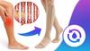 Compression Knee Socks Anti-Varicose Vein Compression Socks Zipper 2 Pcs /