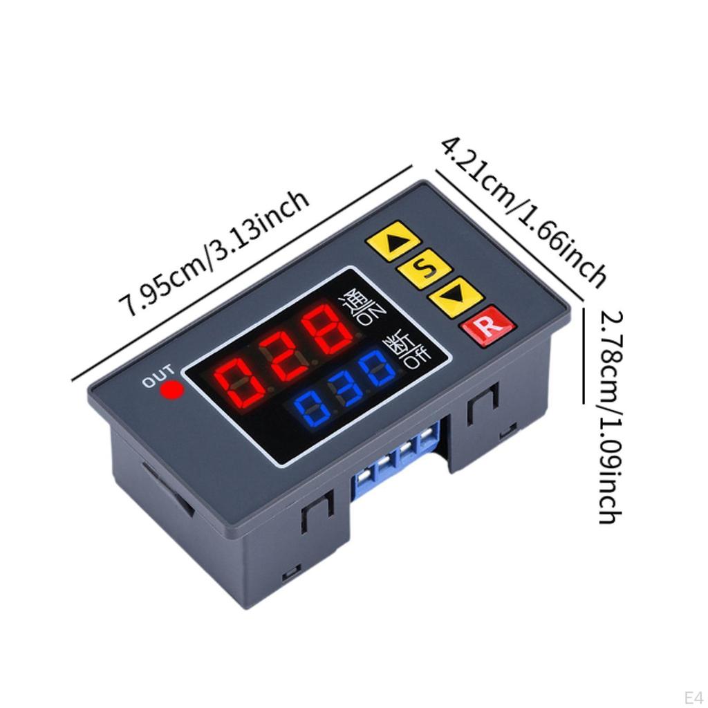 Digital Timer Relay Module with Adjustable Timing Functions for Delay Control
