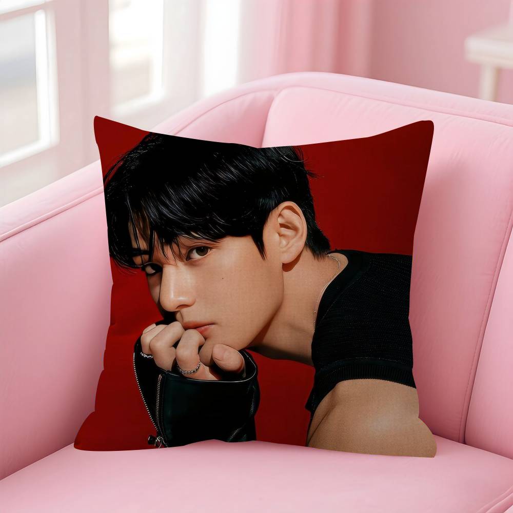 Singer Kim T-Tae-Hyung Office Cushion Pillowcase Car Cushion Cover45X45Cm Lumbar Pillowcase Sofa Pillowcover