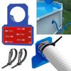 Swimming Pool Filter Pump 1.5m Hose, Pool Hooks for Poles Adjustabl Pool Pole Hanger for Above Ground Pools SAccessories
