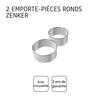 Lot de 2 emporte-pièces ronds pour beignet zenker emporte-pièces
