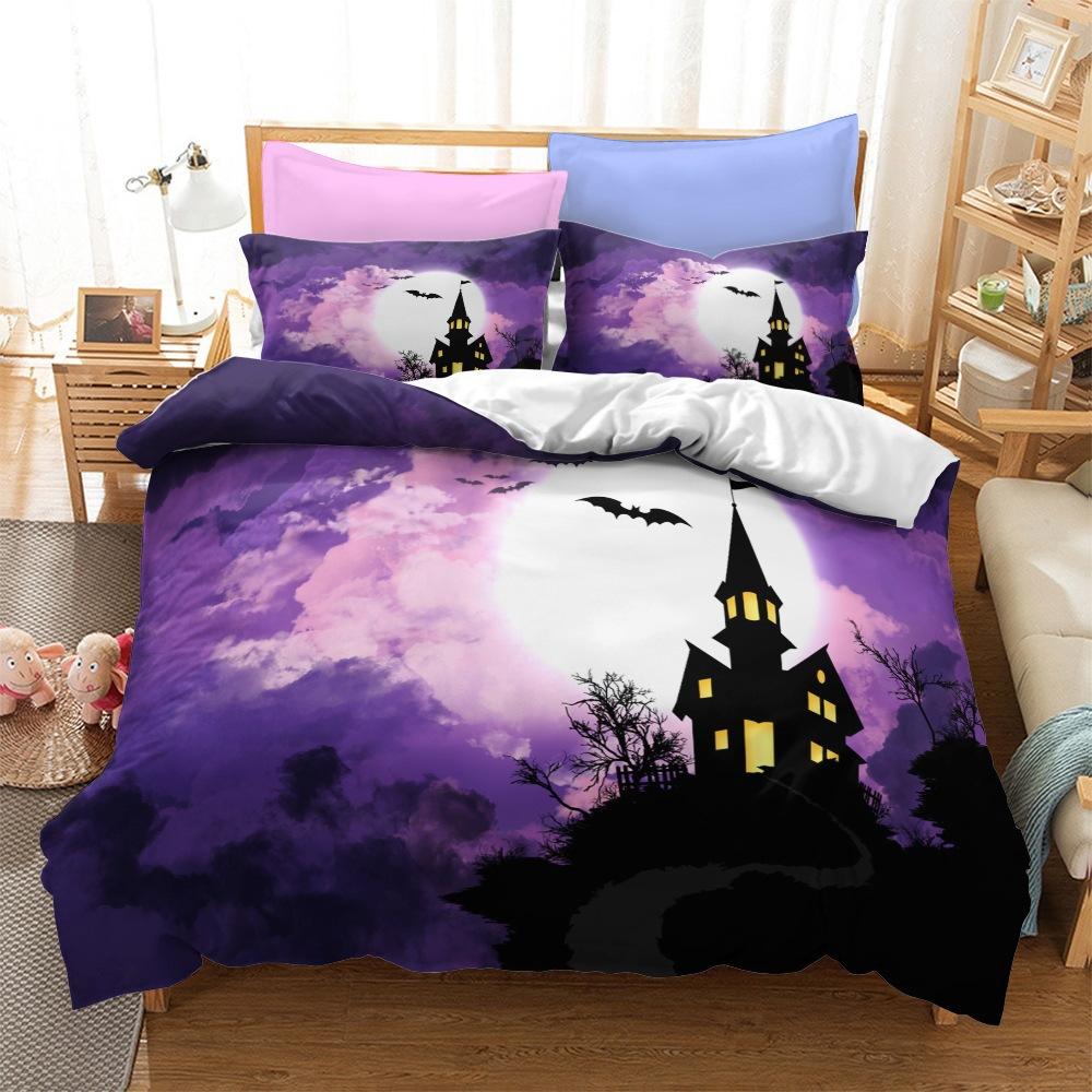 Halloween Series Bedding Three-Piece Home Textile Kit