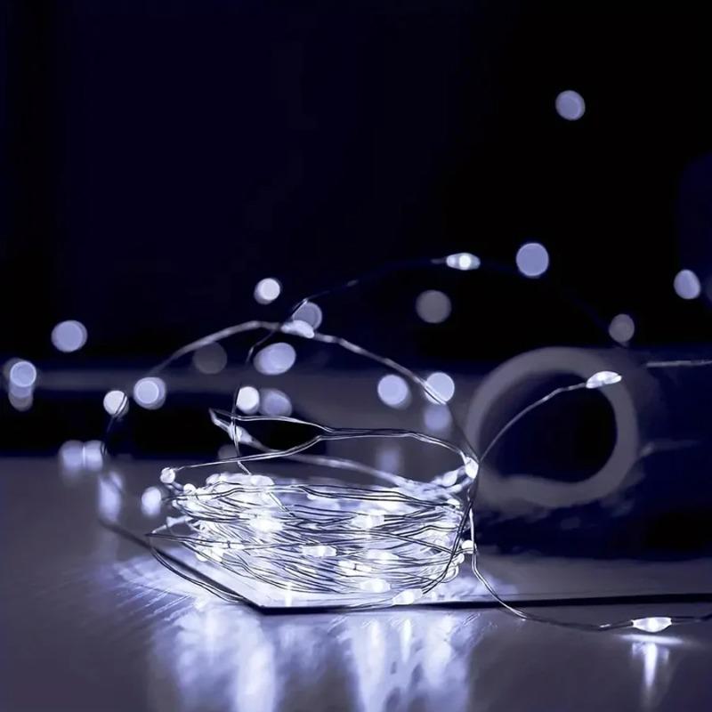LED Solar String Lights Outdoor, Waterproof Solar Fairy Lights Copper Wire Solar Twinkle Lights for Tree Garden Party Wedding