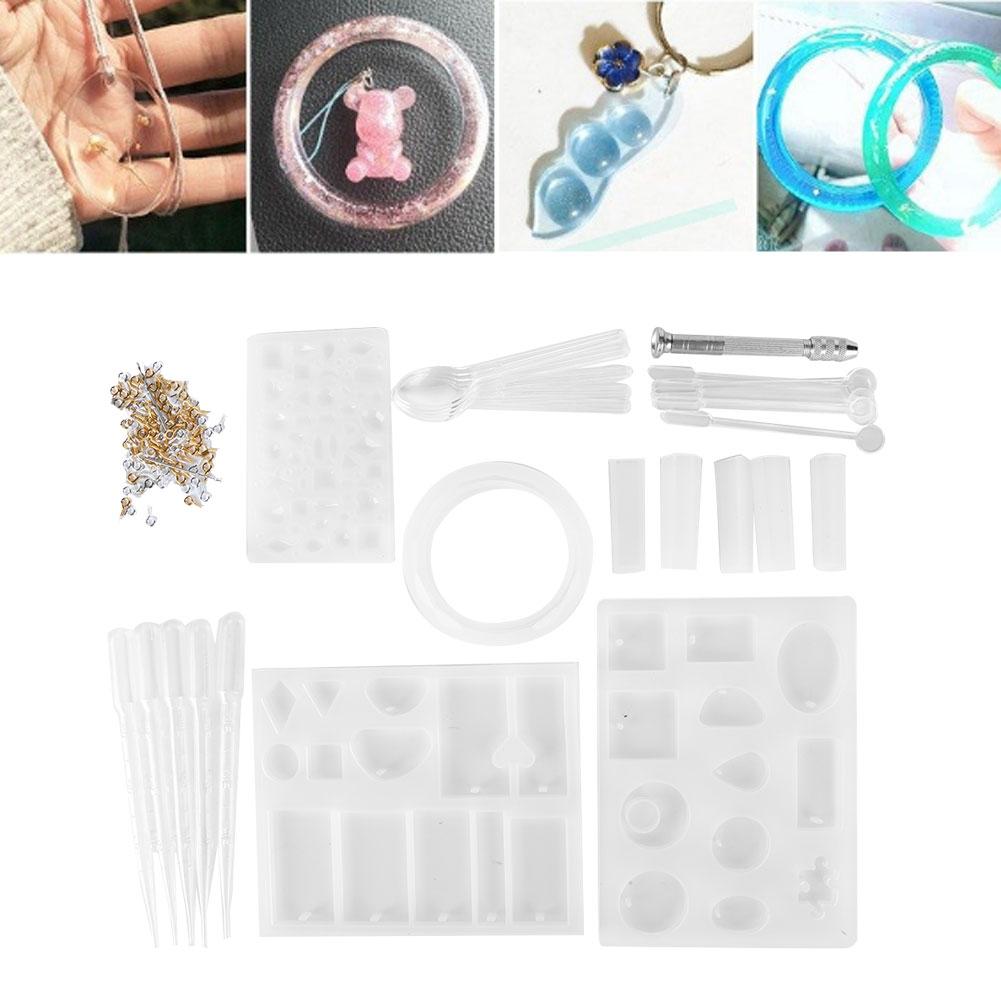 Silicone Bracelet Casting Molds DIY Craft Jewelry Pendant Making Mold Set Accessory