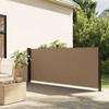 VidaXL Retractable Side Awning Taupe 140x600 Cm, Garden Privacy Screen, Balcony Windbreak, Outdoor Screen, 4004514